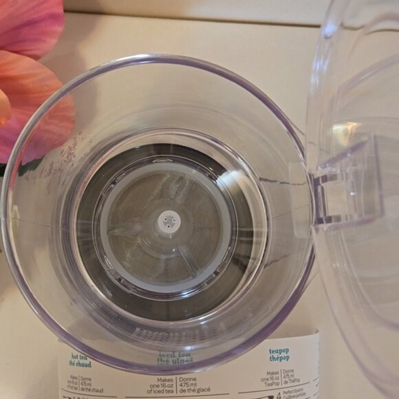 New Davids Tea clear Steeper 18 oz NWT - Picture 4 of 10